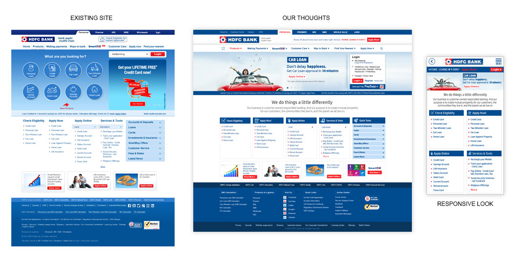 HDFC web Design